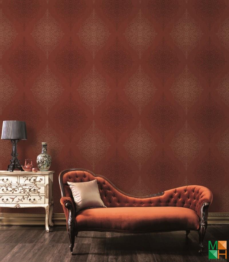 Giấy dán tường Hàn Quốc màu đỏ tại Liễu Giai, Ba Đình, Hà Nội 82909-3