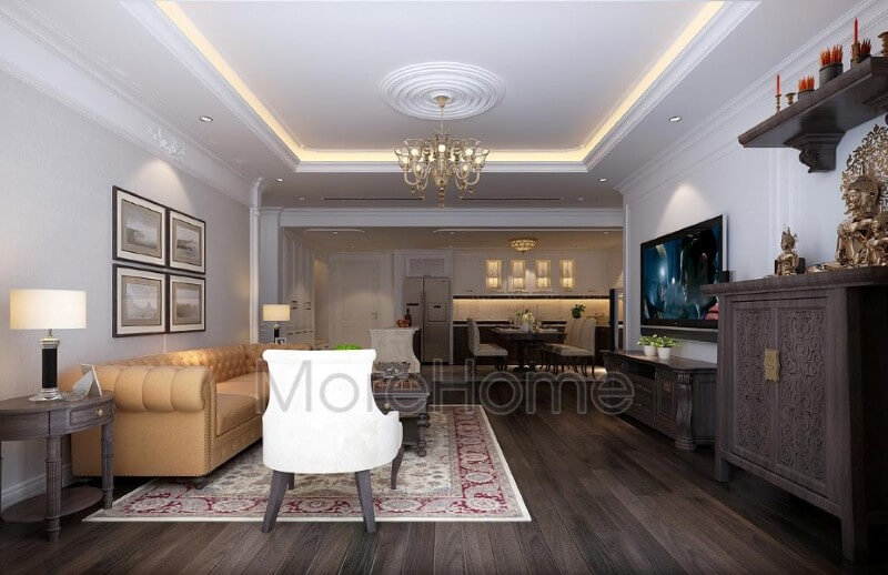 Thiết kế nội thất căn hộ Goldmark City sang trọng và ấn tượng Mẫu thiết kế nội thất chung cư đẹp