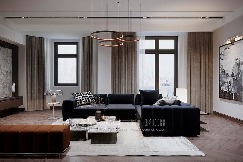 Sản phẩm sofa góc hiện đại cao cấp sang trọng - Được thiết kế và sản xuất bởi công ty nội thất Morehome
