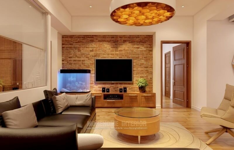 Bàn trà MH-HD055 gỗ công nghiệp làm đẹp cho phòng khách chung cư sang trọng